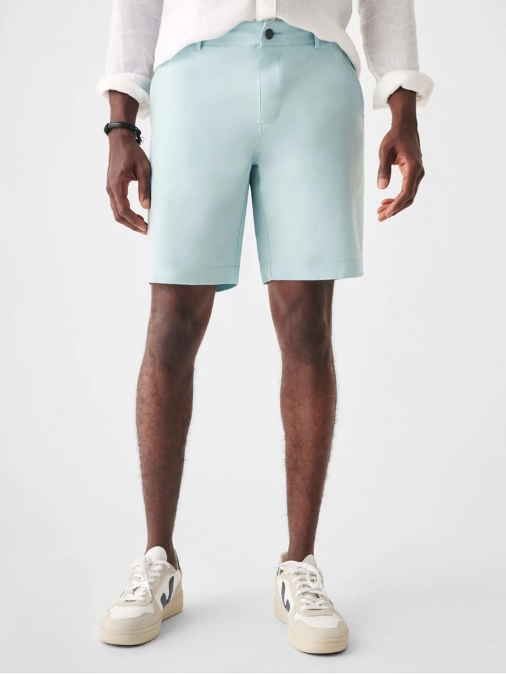 Faherty Men's All Day Shorts 9" Inseam Seafoam Green Size 38